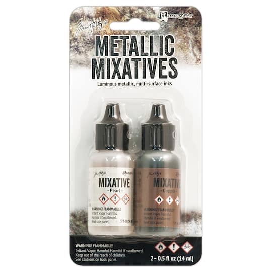 6 Packs: 2 ct. (12 total) Ranger Tim Holtz® Metallic Mixatives™ Ink Kit